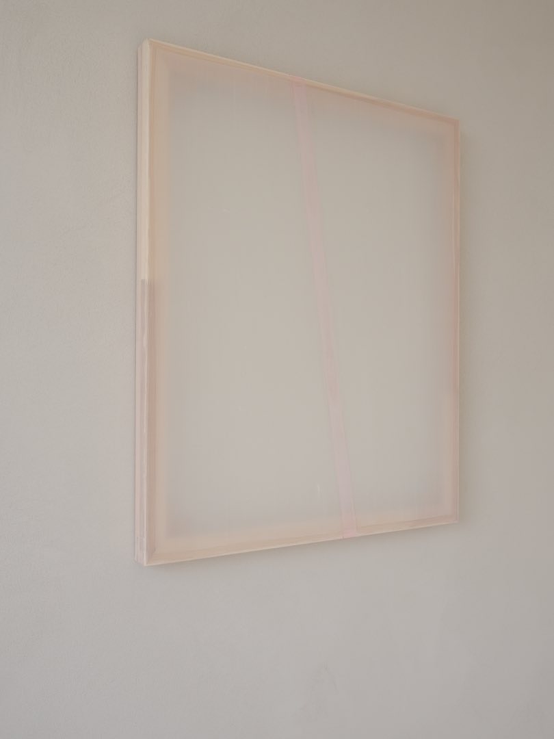 Pink stripe on white 3