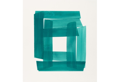 Squares & Strokes Green