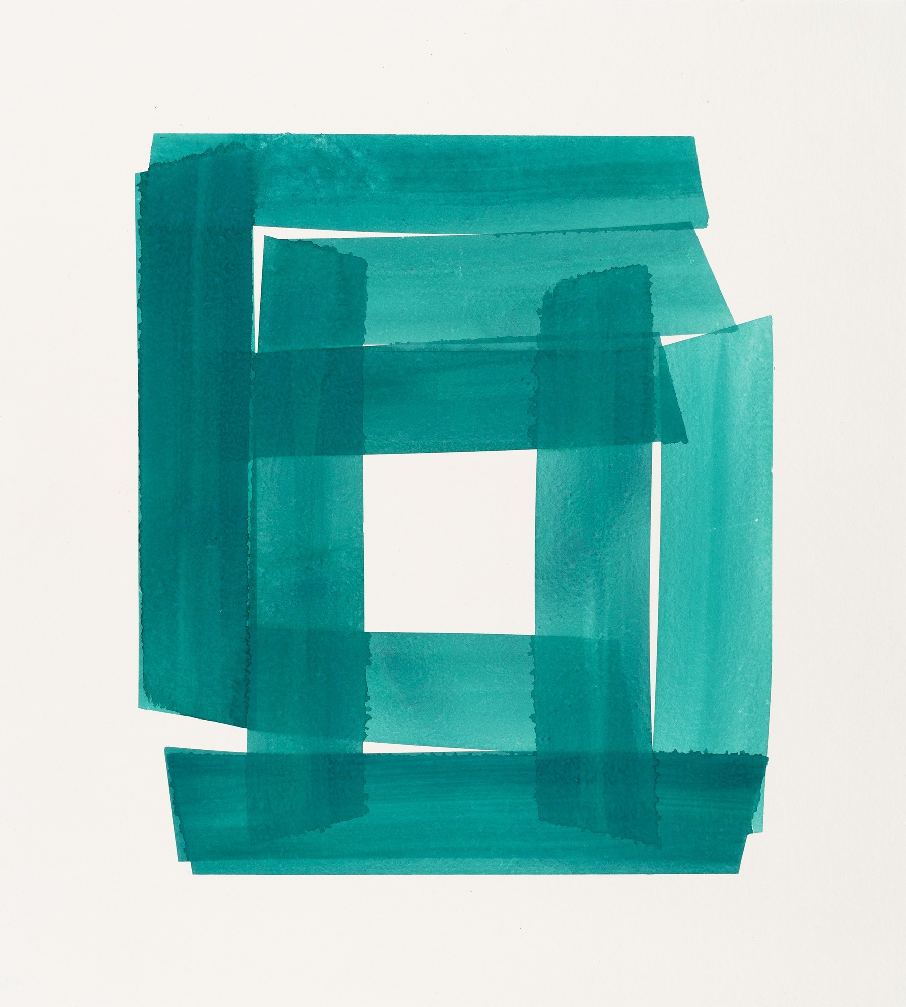 Squares & Strokes Green