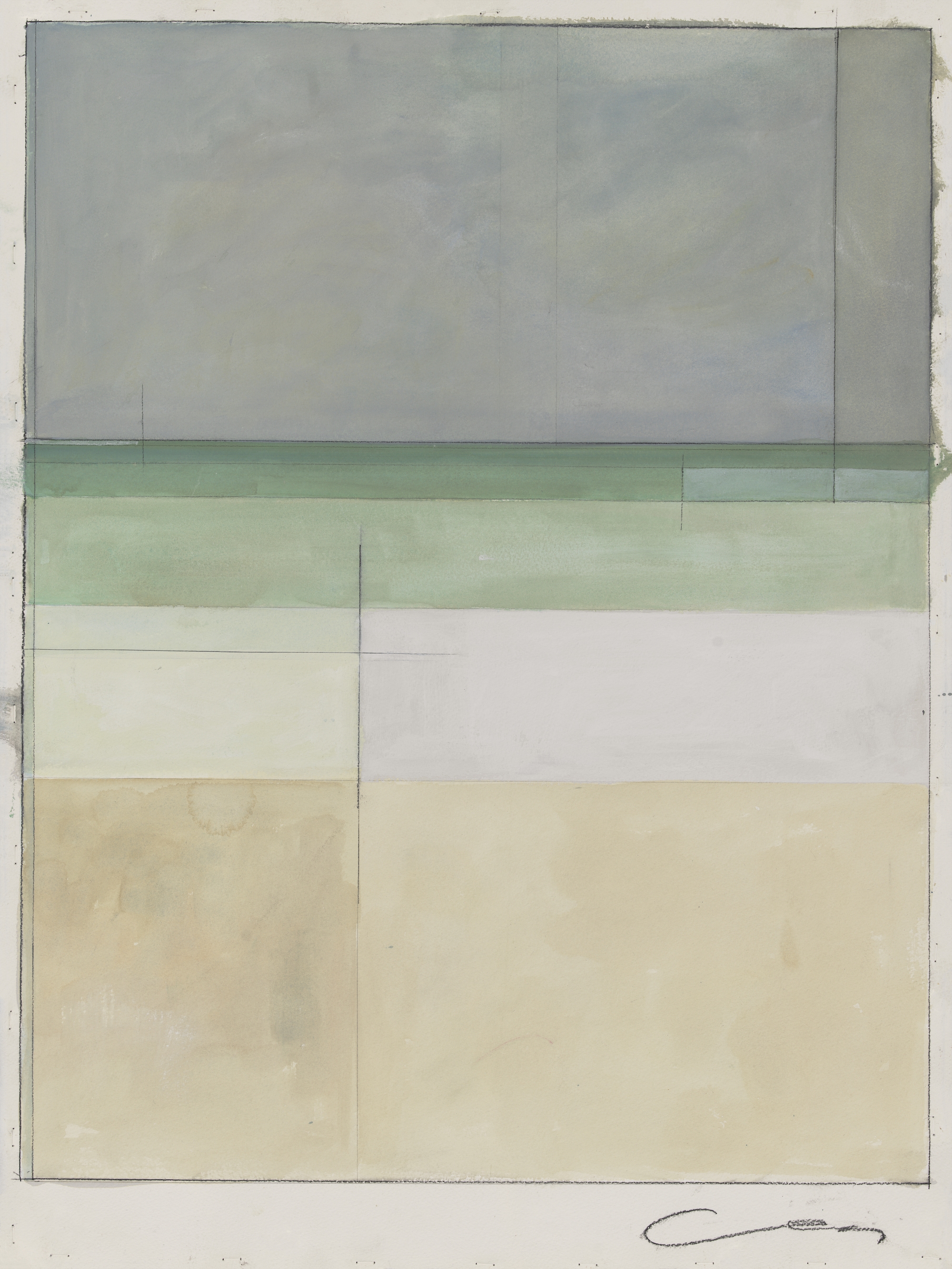 Ocean 19B - Watercolor