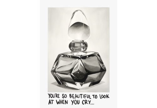 You're so beautiful to look at when you cry 