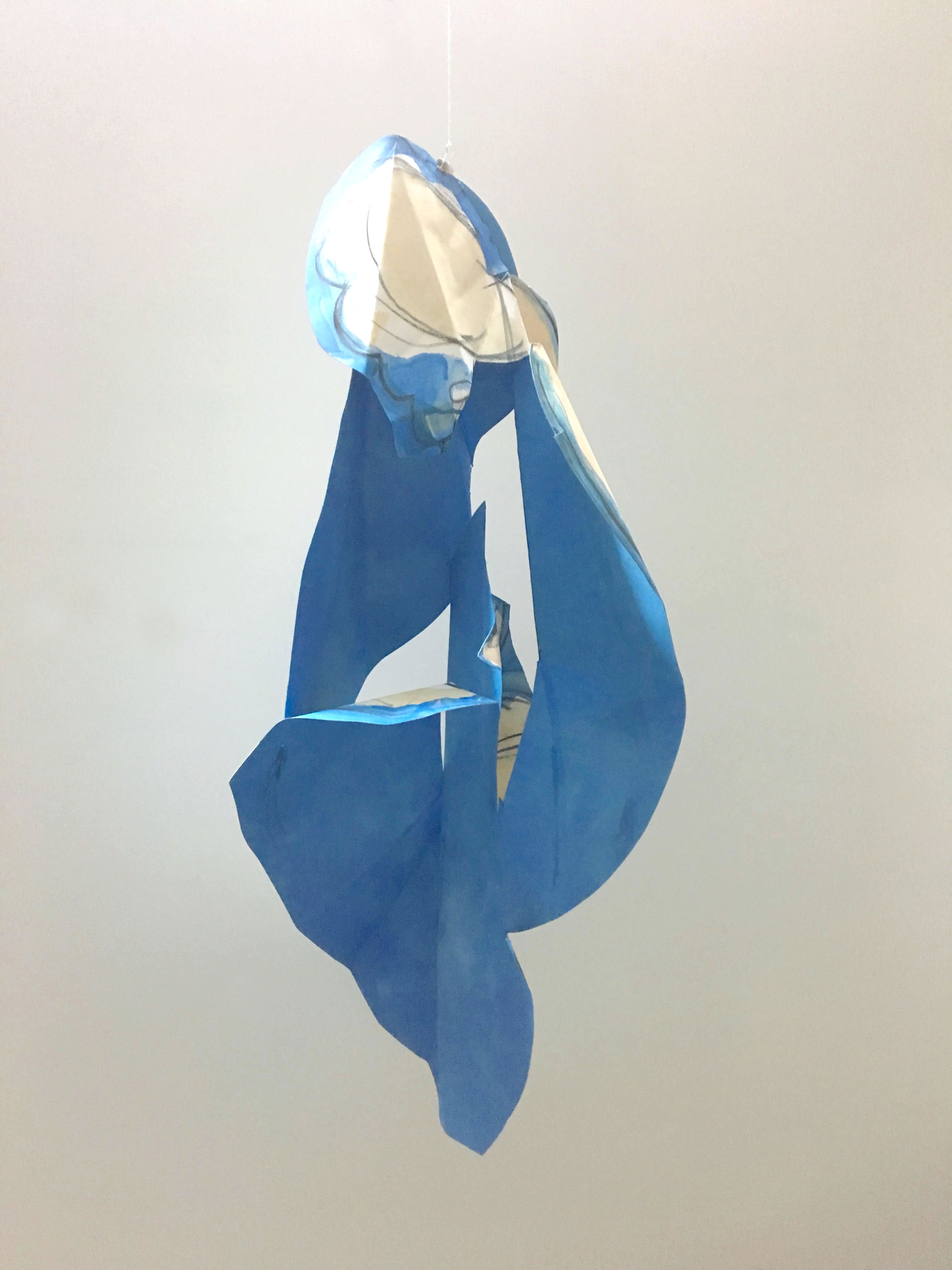 Folded Female, Blue Turning