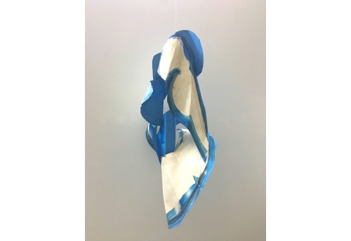 Folded Female, Blue Turning