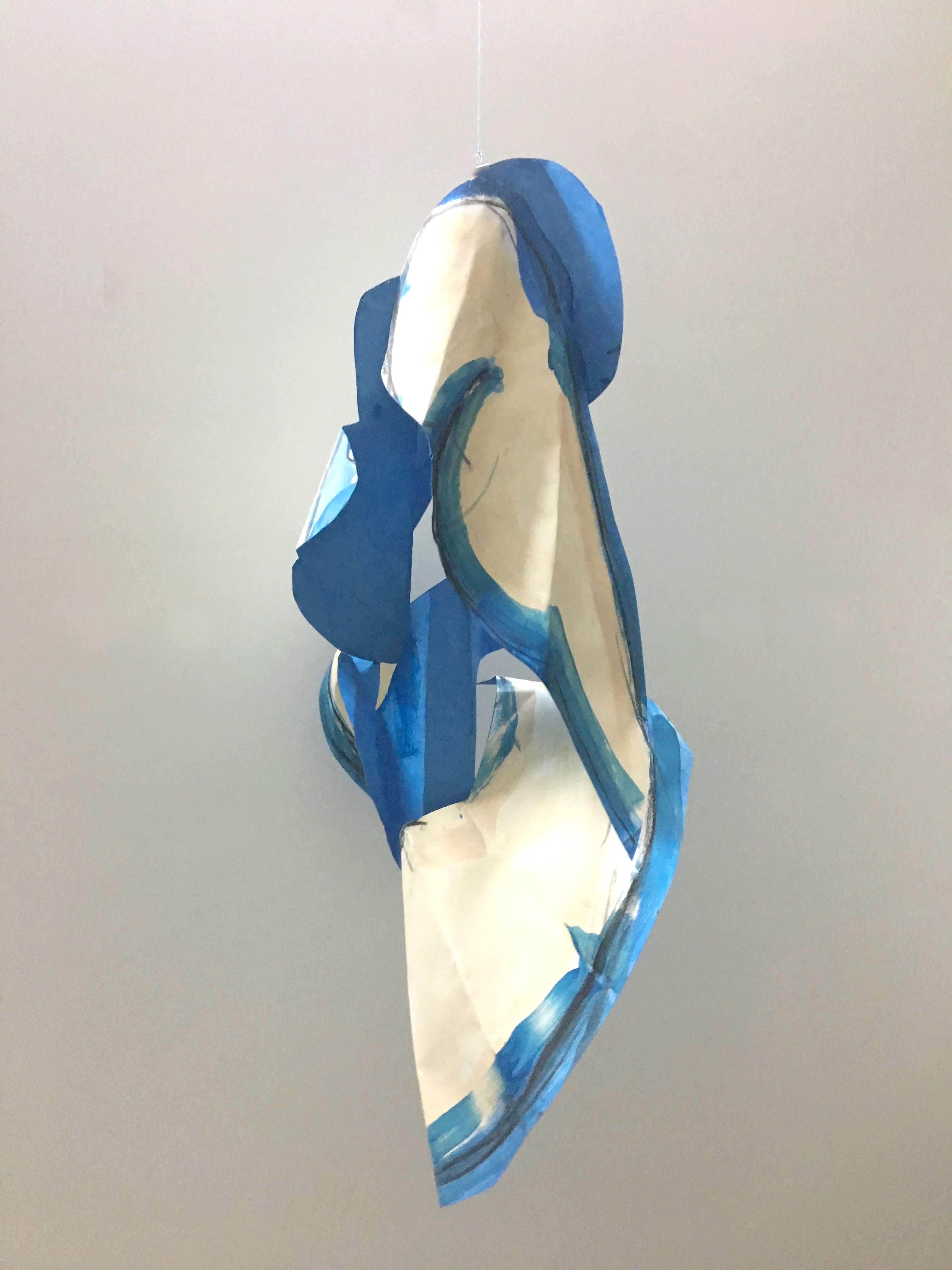 Folded Female, Blue Turning