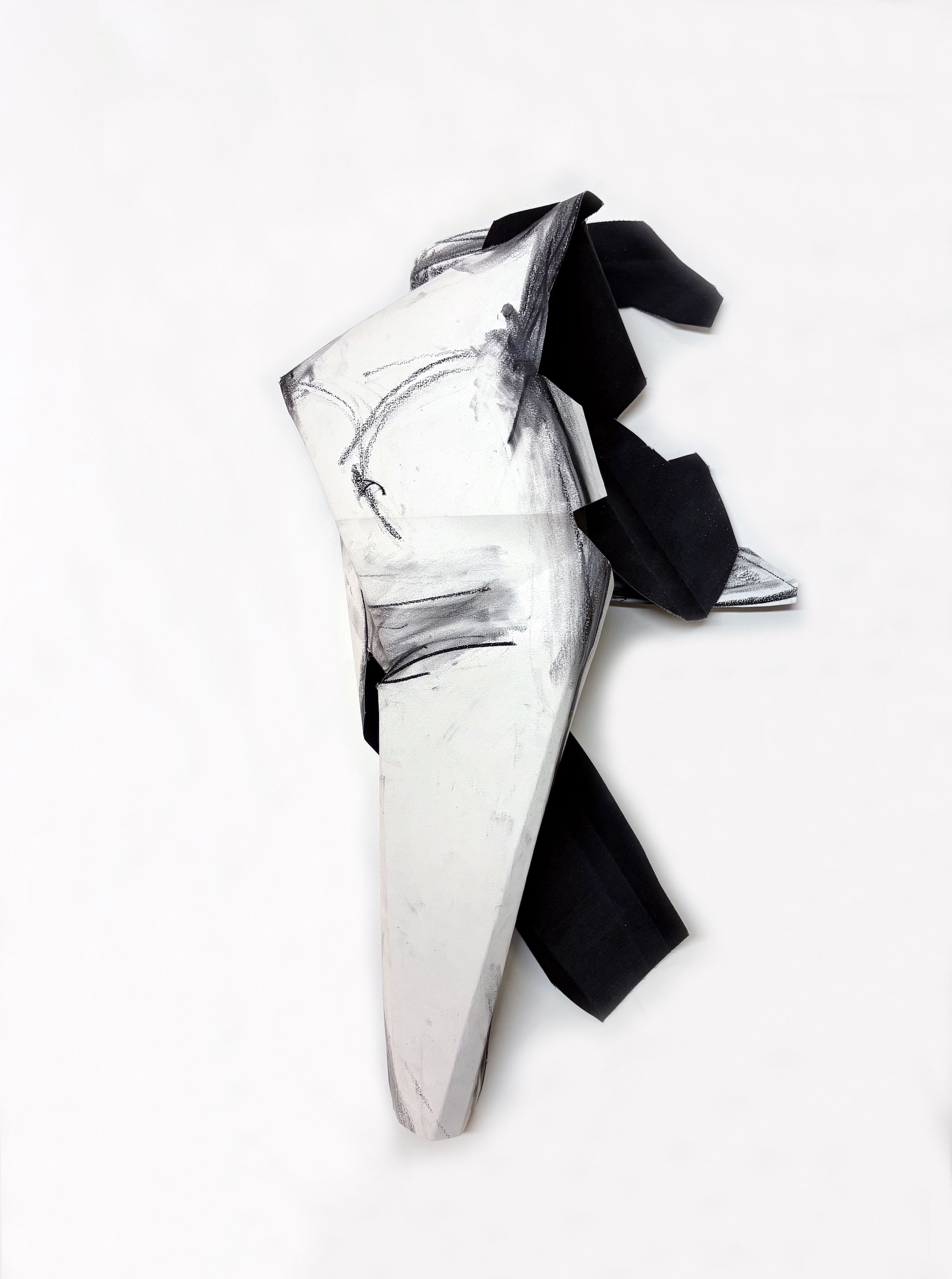 Folded Female, Echo in black