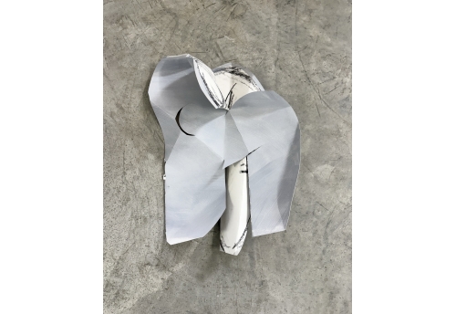 Folded Female, Gray folded form