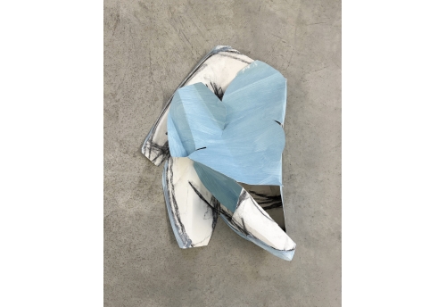 Folded Female, Light Blue Folded form