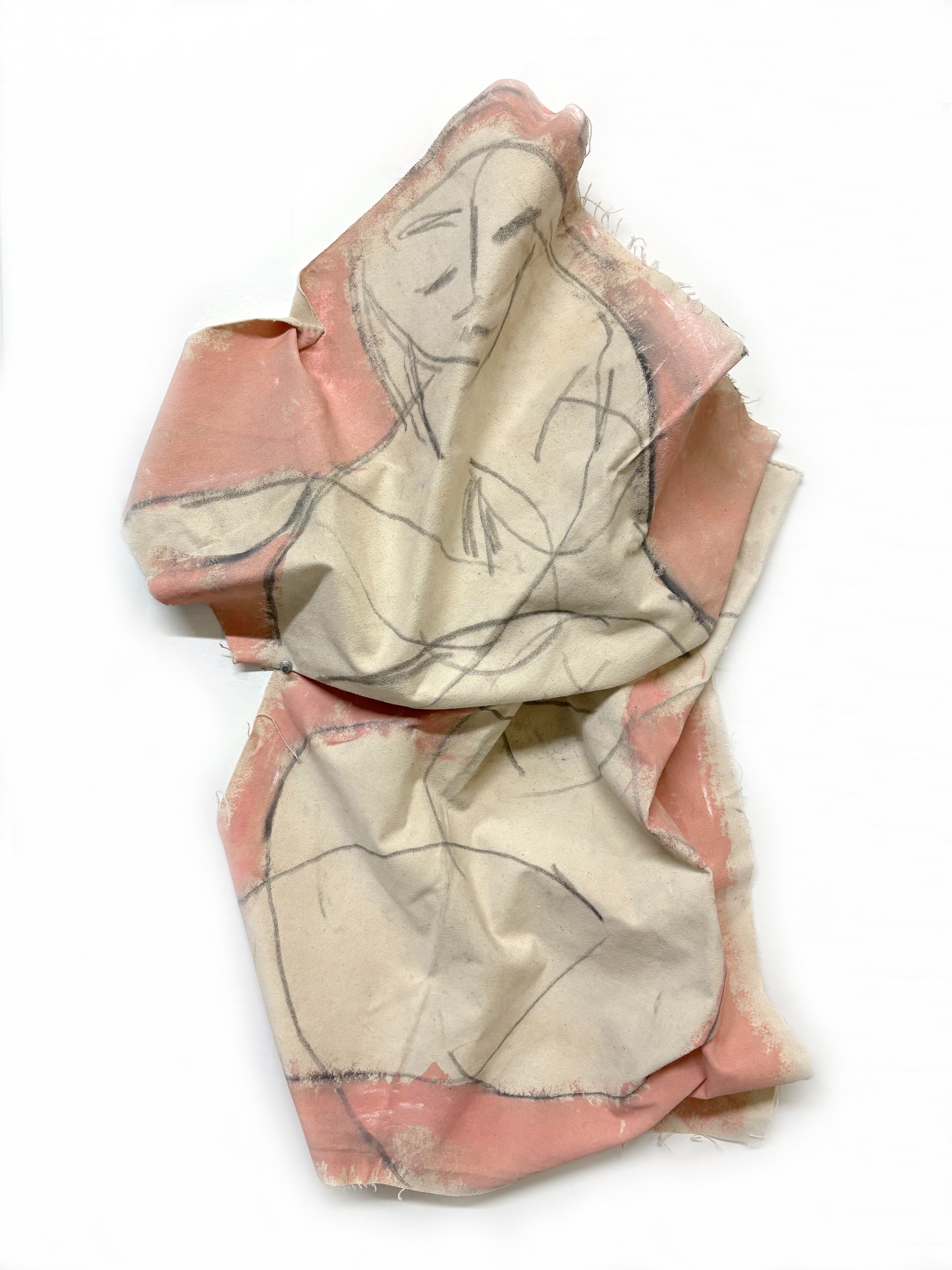Folded Female, Pink Pose canvas