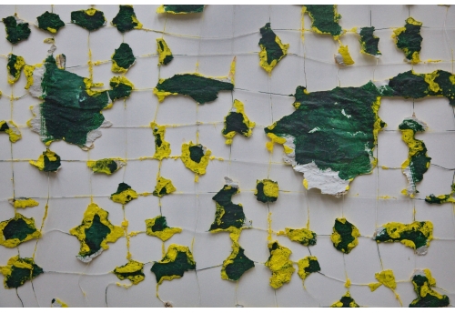 Sans titre - Vert jaune Edward Baran Oeuvre sur papier Zeuxis