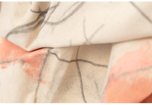 Folded Female, Pink Pose canvas