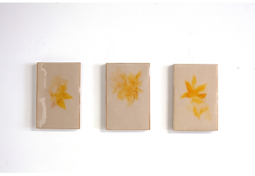 Poem Triptych - R2426 R2427 R2428 - Die dunkle Stelle meiner Erinnerung leuchtet hell