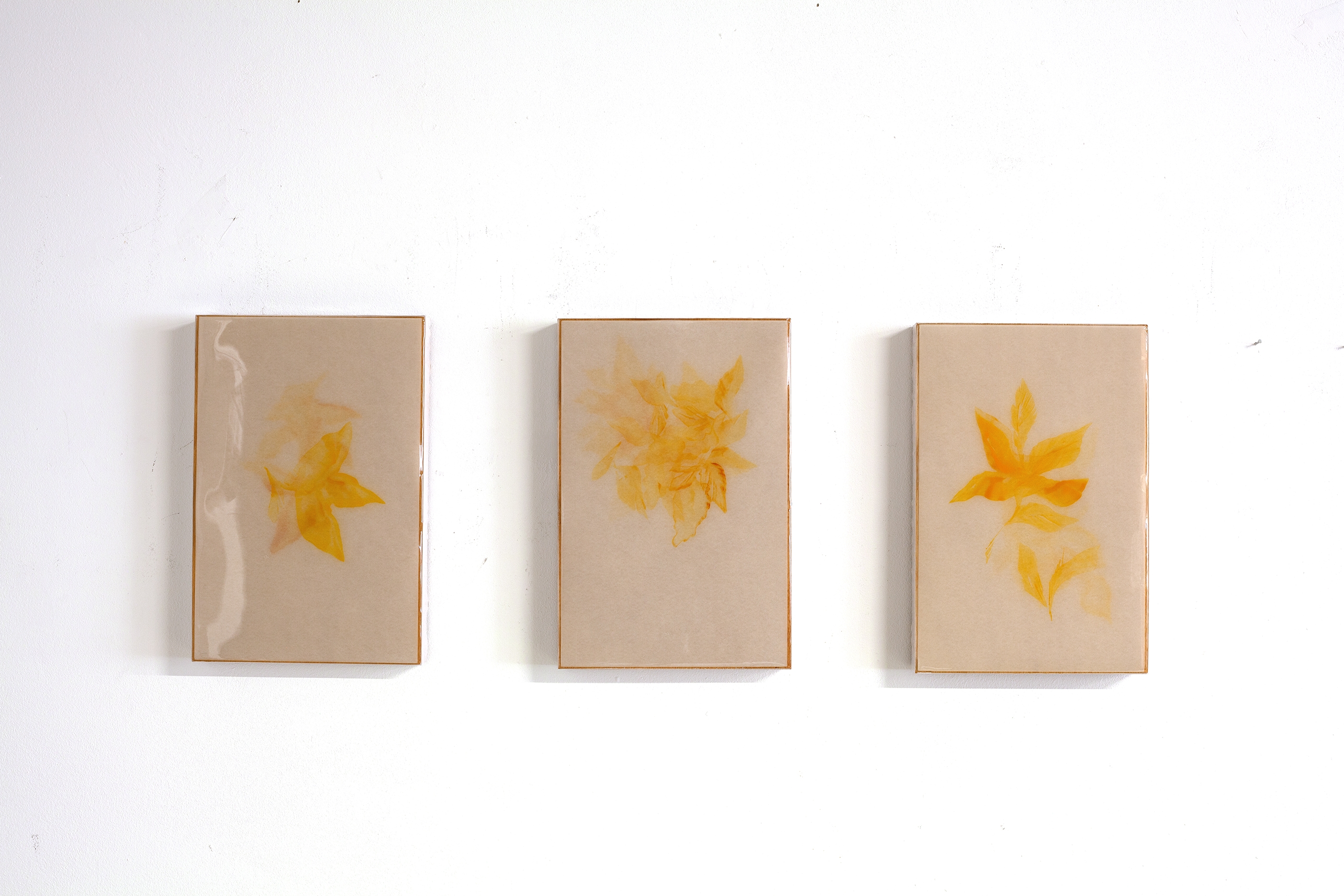 Poem Triptych - R2426 R2427 R2428 - Die dunkle Stelle meiner Erinnerung leuchtet hell