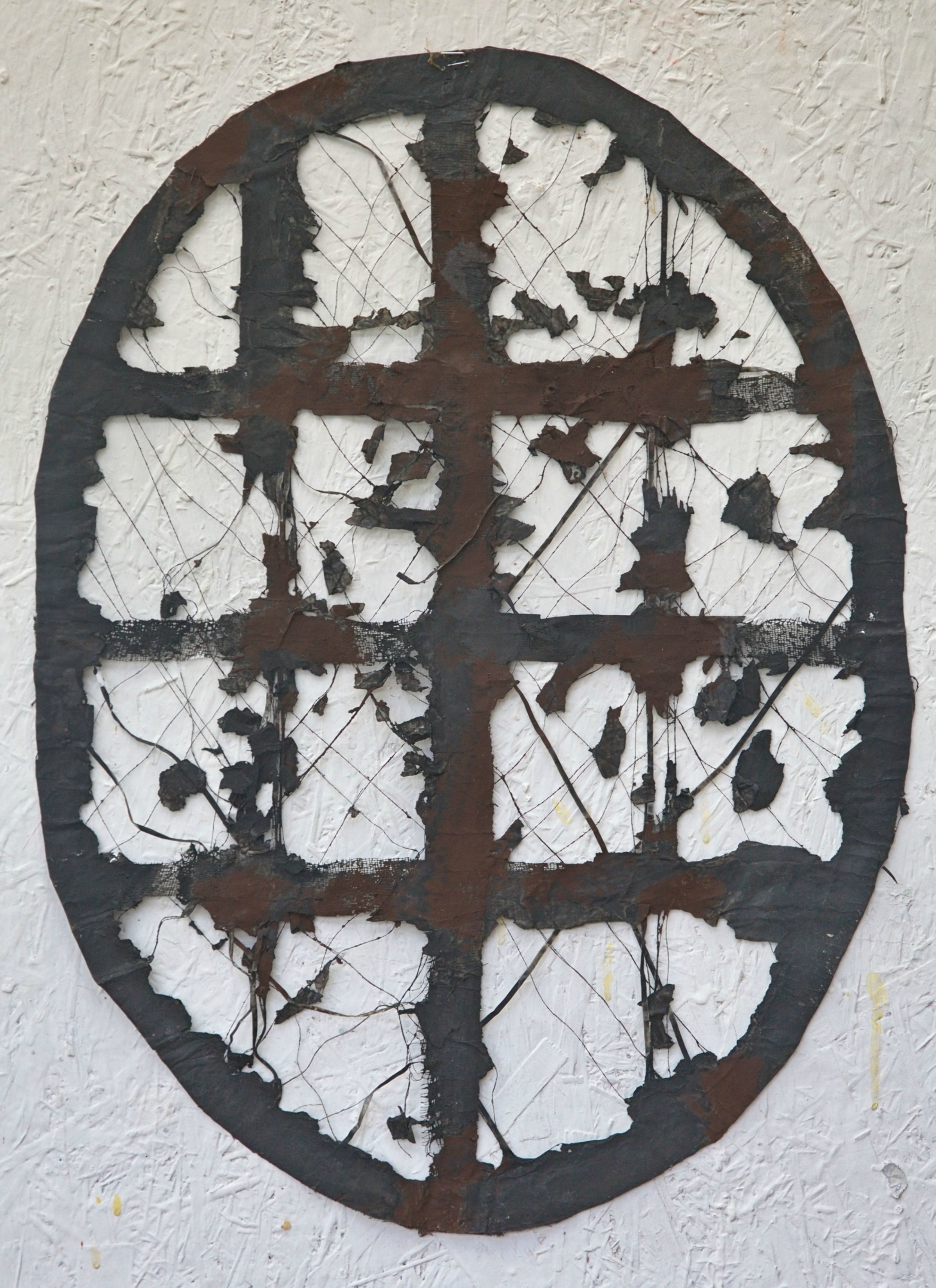 Petite ovale - Noir brun Edward Baran Artworks on paper Zeuxis