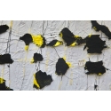 Ovale - Jaune et noir Edward Baran Artworks on paper Zeuxis