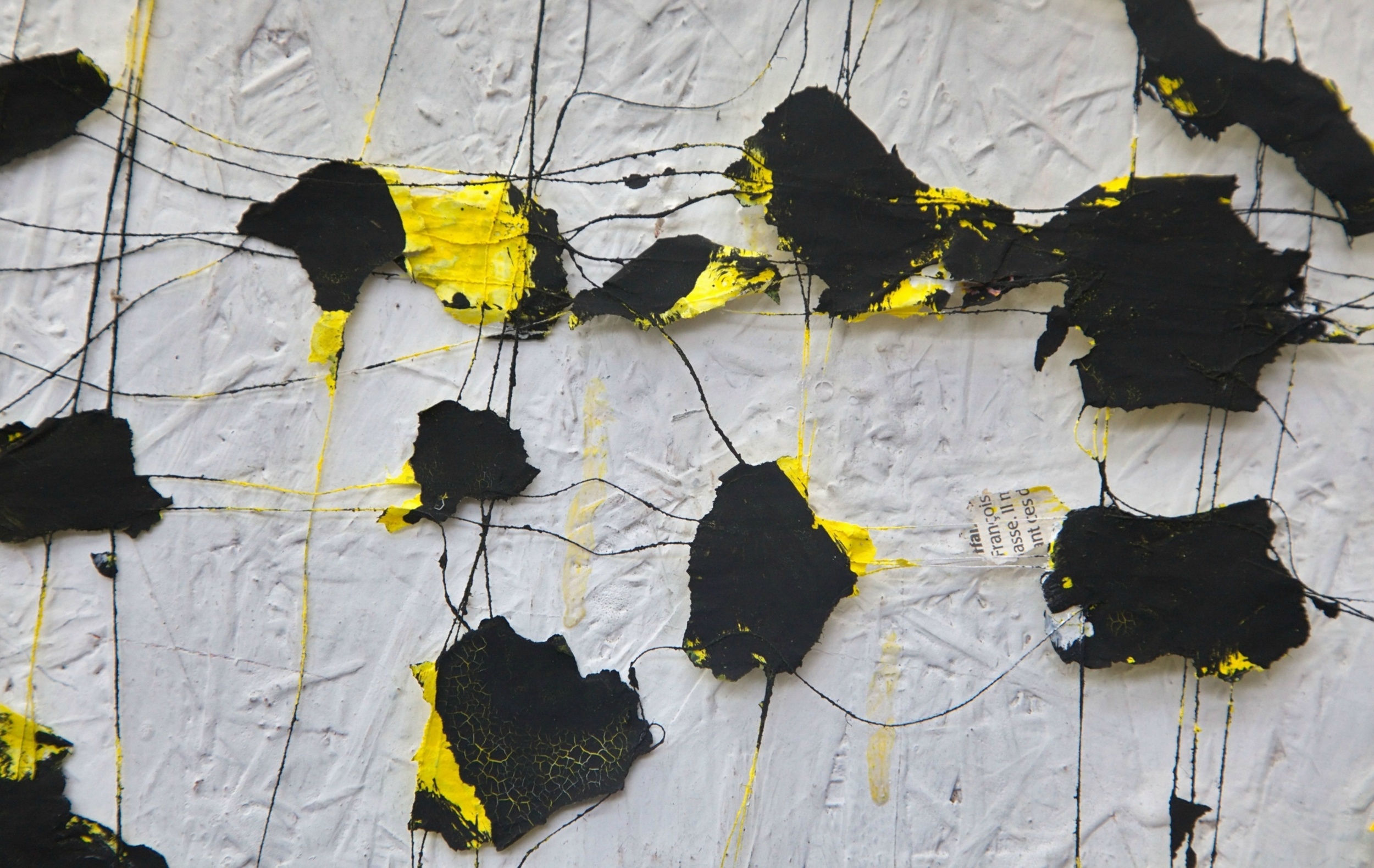 Ovale - Jaune et noir Edward Baran Artworks on paper Zeuxis