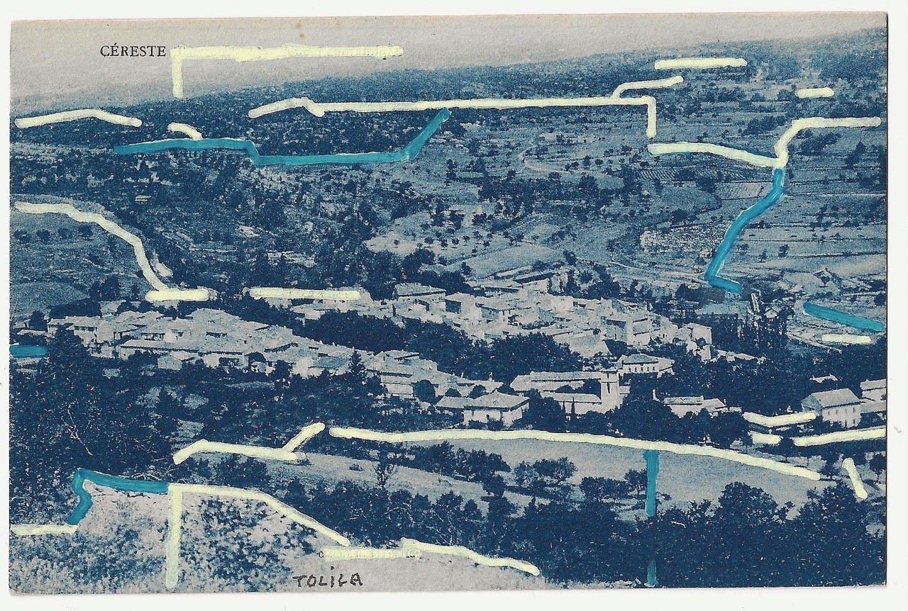 Céreste, vue aérienne 1