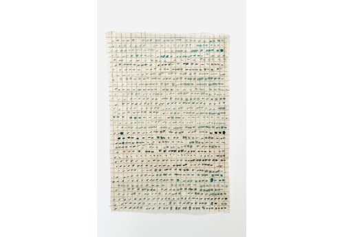 Ecriture cunéiforme vert&nbsp;émeraude