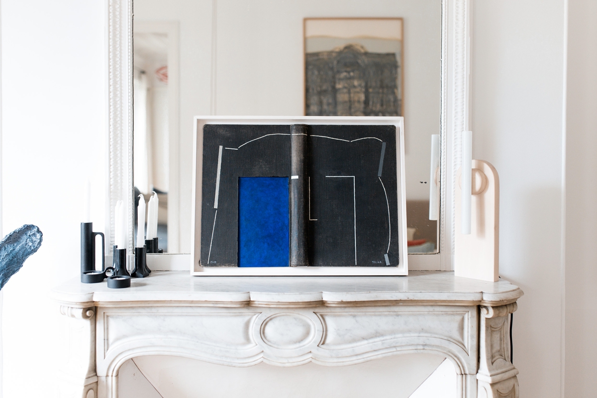 Livre ouvert - Noir et bleu nuit
