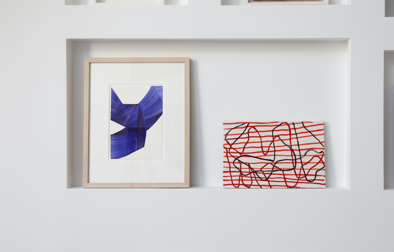 Sur ligne - Acrylique et huile sur toile 