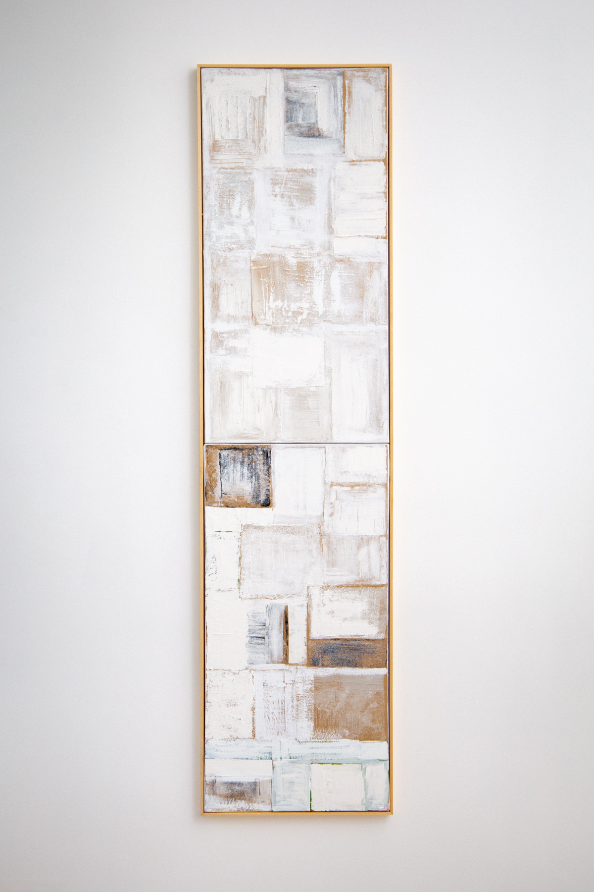 Grand blanc - Gouache sur toile 