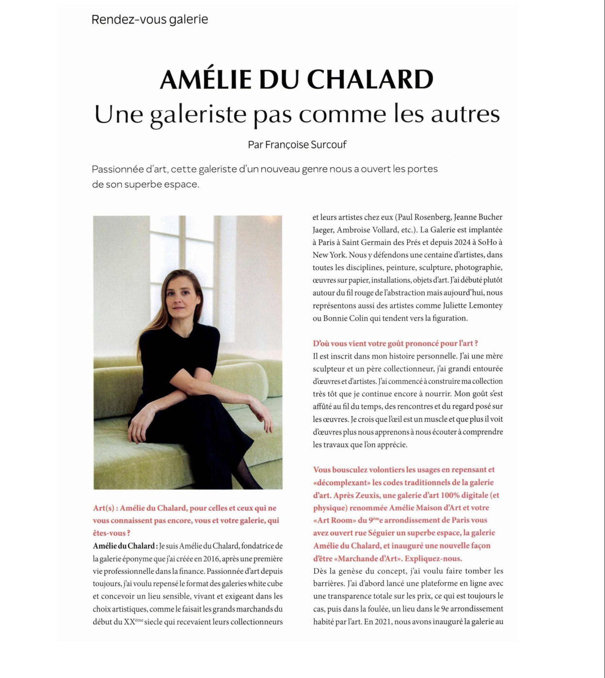 Galerie Amélie du Chalard