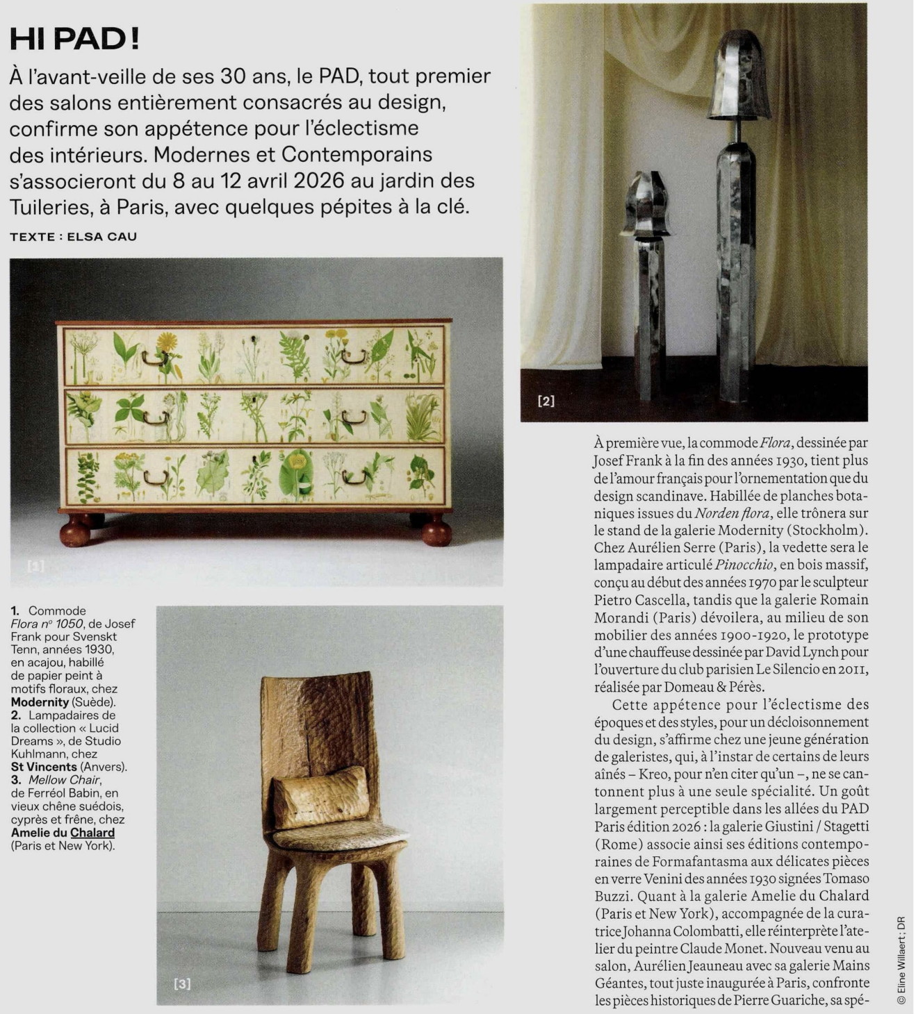 PAD - Galerie Amelie du Chalard 