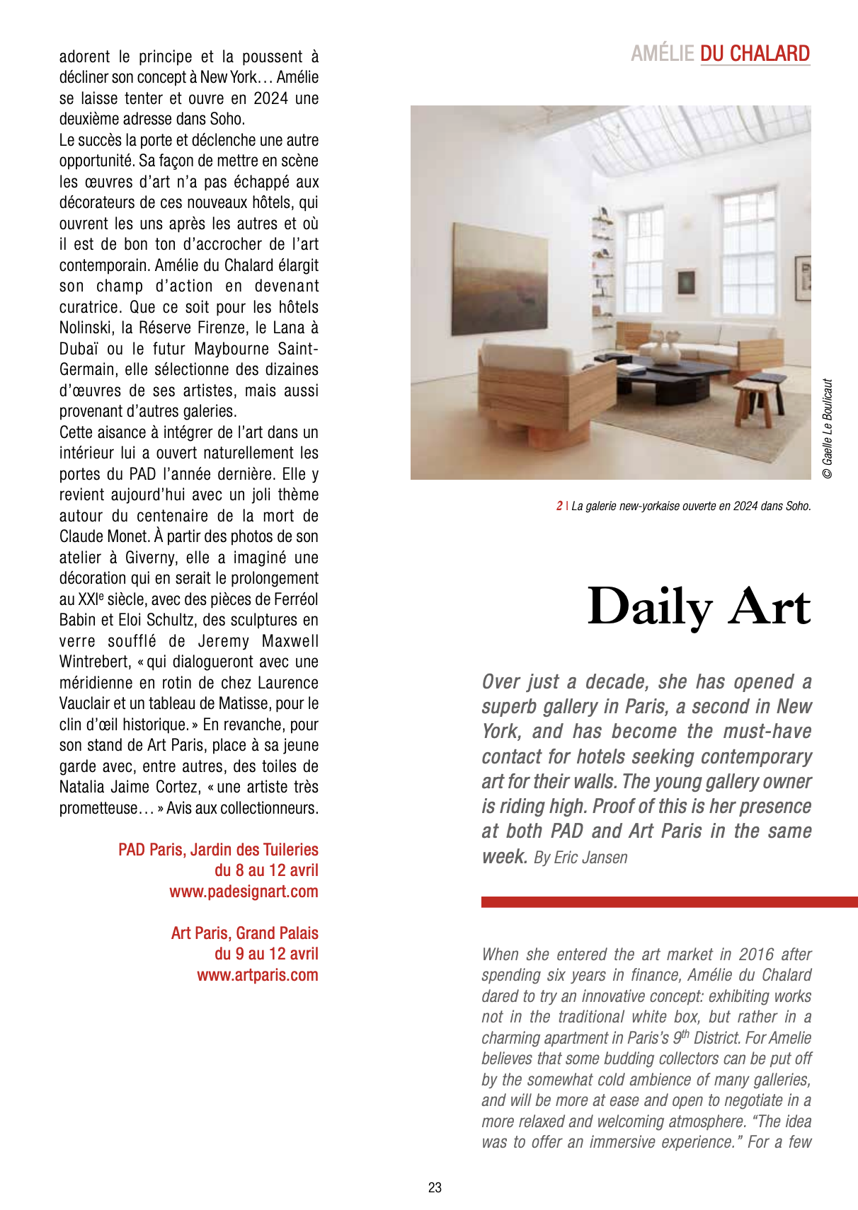 Galerie Amélie du Chalard