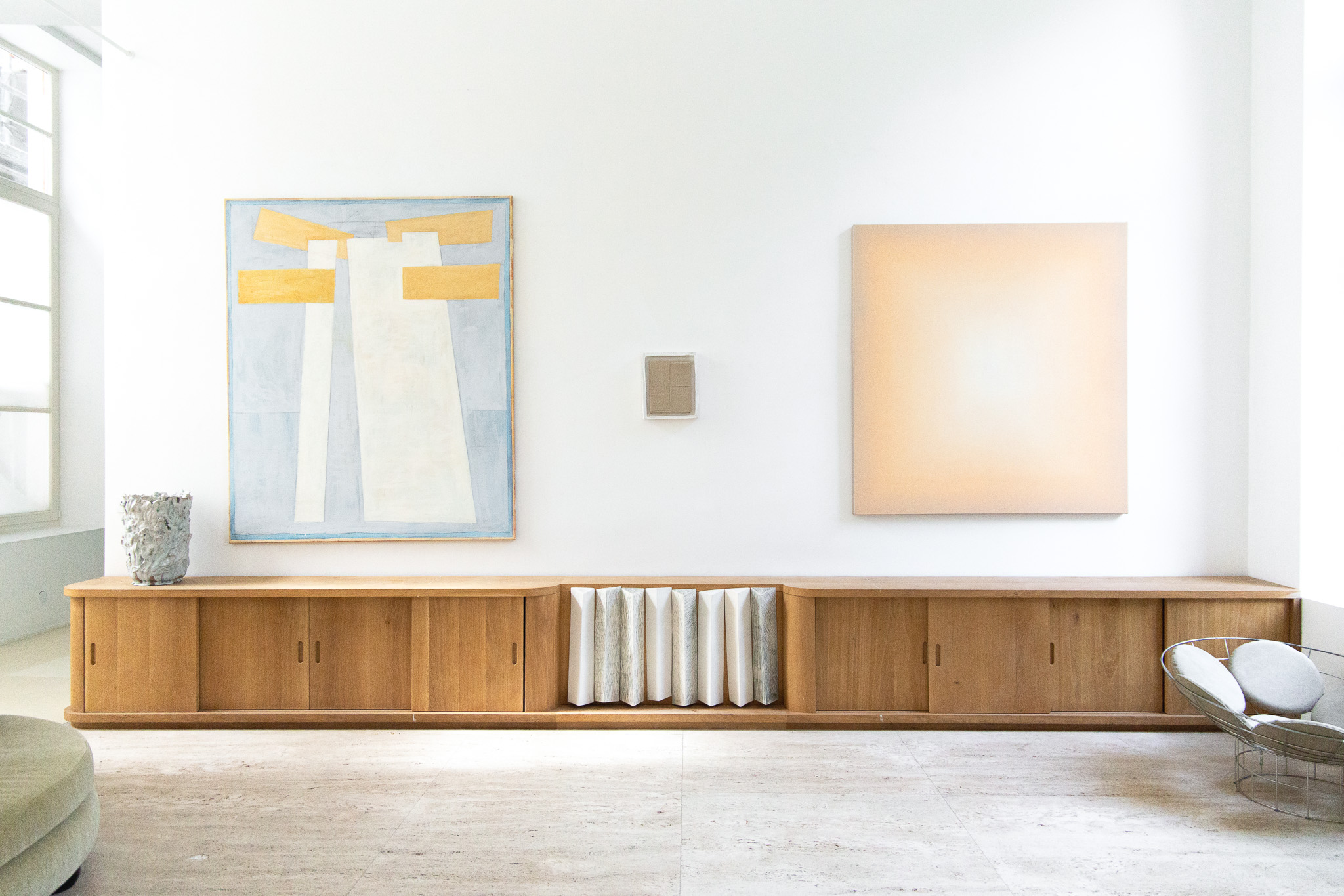  A display of works by Frédéric Heurlier Cimolaï and Eberhard Ross